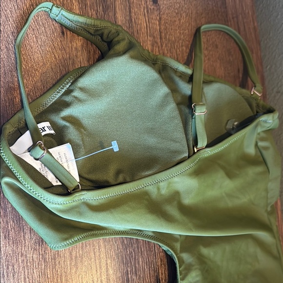 Bar III Green One-Shoulder Cutout One Piece - Picture 6 of 6